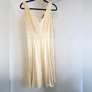 J.Crew 100% Cotton V Neck Zip Up Dress Size 10